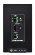 DM Lite – HDMI® over CATx Receiver w/IR & RS-232, Wall Plate, Black Textured , 